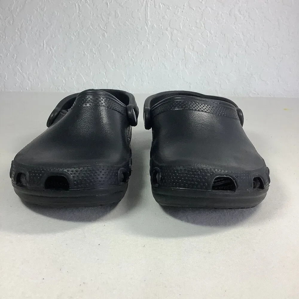 Crocs Crocband‎ Men/Women Size 5/7 Water Rain Shoes Sandals Slide Black Rubber